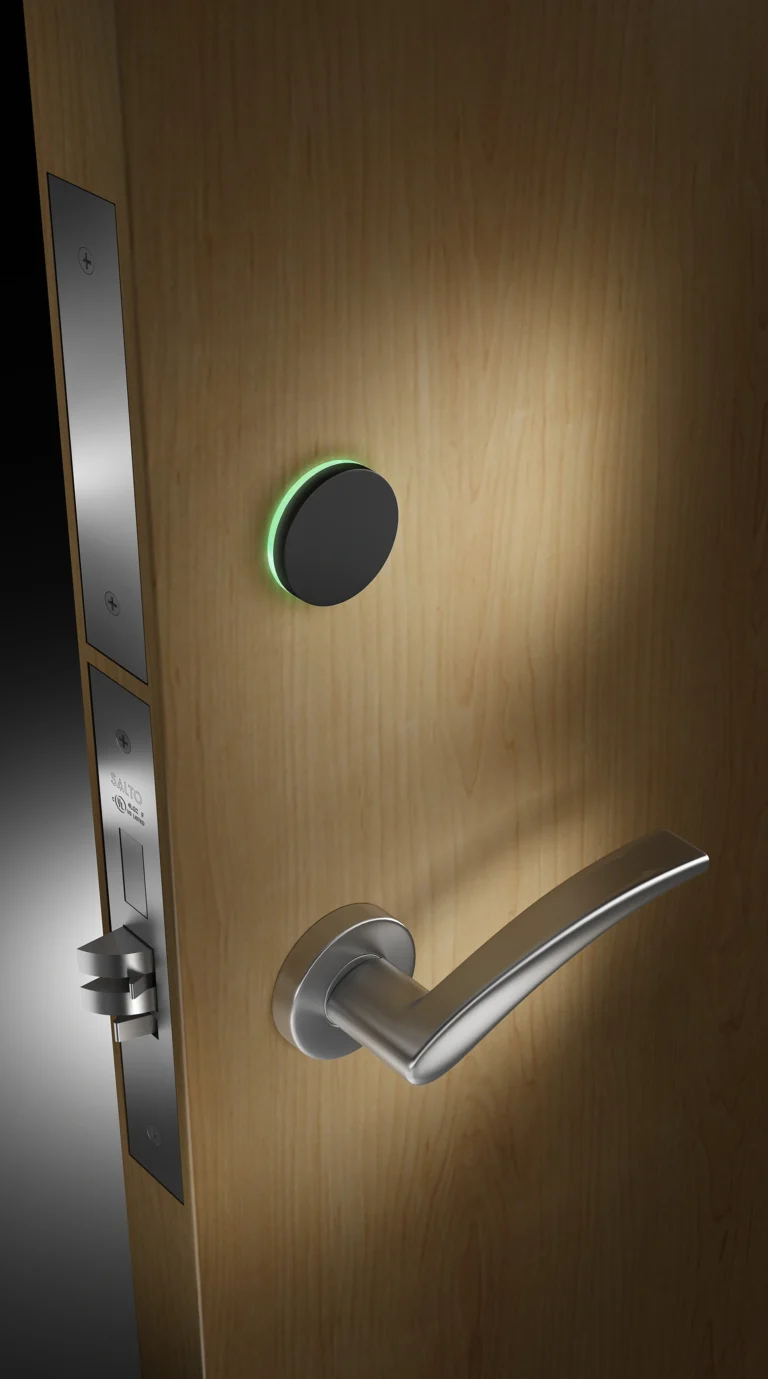 AElement_Fusion_wood_door_black_reader
